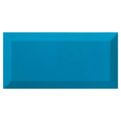 metro teal gloss ceramic wall tile in 100x200mm