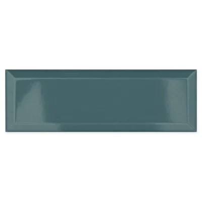 metro turquoise ceramic wall tile 100x300mm