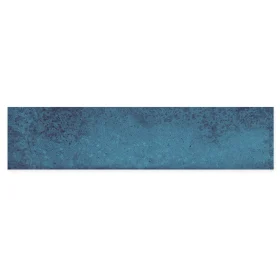 nebula rustic blue wall tile in 75x300mm ceramic gloss