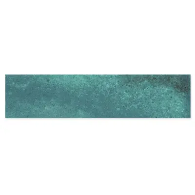 nebula rustic green wall tile in 75x300mm with a gloss finish