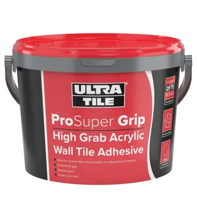 ultra tile supergrip wall tile adhesive 15kg