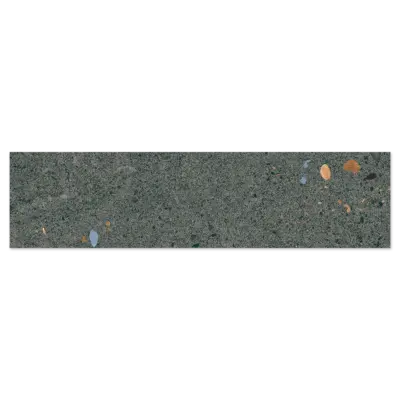 terrazzo dark grey 75x300mm ceramic wall tile.