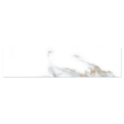single tile image of marble gold subway tile in 75x300mm