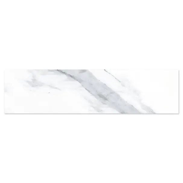 single tile image of marble grey subway tile in 75x300mm