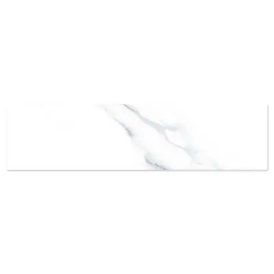 single tile image of marble grey subway tile in 75x300mm