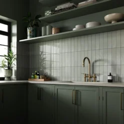 Handcrafted Sage Wall Tile
